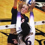Ally Tribe. East Carolina 3-0 in American Athletic Conference volleyball on Sunday, Oct. 19, 2025, at the Convocation Center. - photo by Joe Alexander