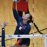 Isabella Arroyave. UTSA volleyball lost to Rice 3-0 on Sunday, Oct. 12, 2025, at the Convocation Center. - photo by Joe Alexander