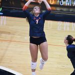 Makenna Wiepert. UTSA volleyball lost to Rice 3-0 on Sunday, Oct. 12, 2025, at the Convocation Center. - photo by Joe Alexander