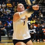 Makenna Wiepert. UTSA volleyball lost to Wichita State 3-1 in American Athletic Conference action on Friday, Oct. 17, 2025, at the Convocation Center. - photo by Joe Alexander