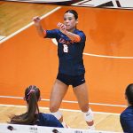 Peyton Turner. East Carolina 3-0 in American Athletic Conference volleyball on Sunday, Oct. 19, 2025, at the Convocation Center. - photo by Joe Alexander