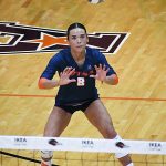 Peyton Turner. East Carolina 3-0 in American Athletic Conference volleyball on Sunday, Oct. 19, 2025, at the Convocation Center. - photo by Joe Alexander