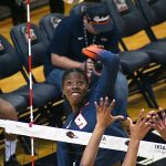 Gigi Mason. East Carolina 3-0 in American Athletic Conference volleyball on Sunday, Oct. 19, 2025, at the Convocation Center. - photo by Joe Alexander