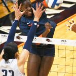 Gigi Mason. UTSA volleyball lost to Rice 3-0 on Sunday, Oct. 12, 2025, at the Convocation Center. - photo by Joe Alexander
