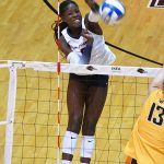 Gigi Mason. UTSA volleyball lost to Wichita State 3-1 in American Athletic Conference action on Friday, Oct. 17, 2025, at the Convocation Center. - photo by Joe Alexander