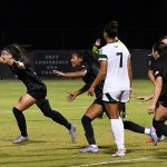 UTSA senior Kameron Kloza scored the Roadrunners' second goal in Thursday's 2-1 women's soccer victory over South Florida at Park West. - photo by Joe Alexander