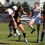 Michelle Polo scored in the 85th minute off a free-kick pass from Izzy Lane against East Carolina on Sunday at Park West. - photo by Joe Alexander