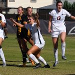 Michelle Polo scored in the 85th minute off a free-kick pass from Izzy Lane against East Carolina on Sunday at Park West. - photo by Joe Alexander