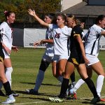Michelle Polo scored in the 85th minute off a free-kick pass from Izzy Lane against East Carolina on Sunday at Park West. - photo by Joe Alexander