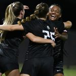 UTSA junior Michelle Polo scored the Roadrunners' first goal in Thursday's 2-1 women's soccer victory over South Florida at Park West. - photo by Joe Alexander