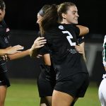 UTSA junior Michelle Polo scored the Roadrunners' first goal in Thursday's 2-1 women's soccer victory over South Florida at Park West. - photo by Joe Alexander