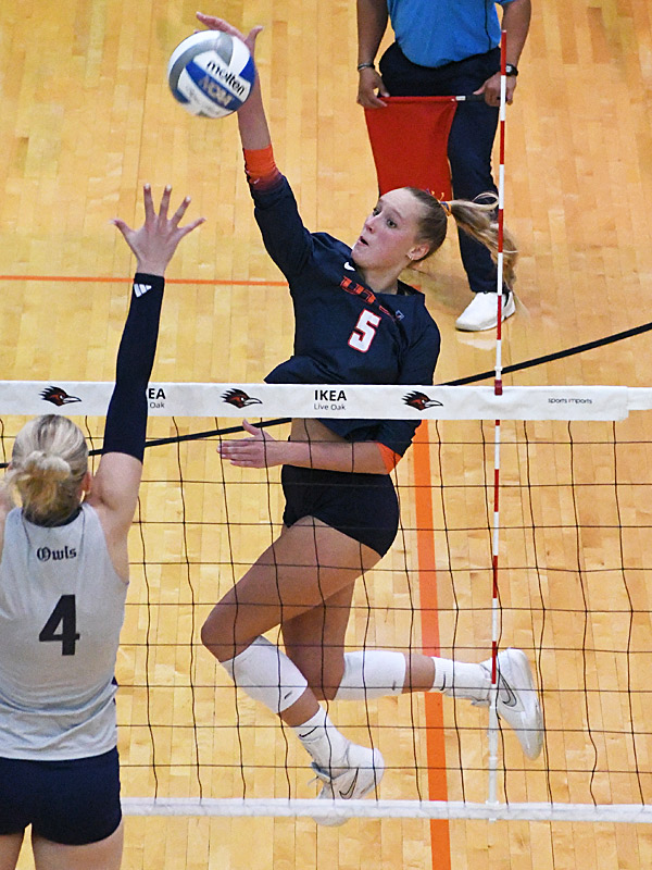 Ally Tribe leads UTSA with 183 kills this season including six on Sunday against Rice. - photo by Joe Alexander