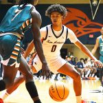 Dorian Hayes. UTSA beat College of Biblical Studies 97-30 in the men's basketball season opener on Wednesday, Nov. 5, 2025, at the Convocation Center. -photo by Joe Alexander