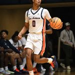 Dorian Hayes. UTSA beat College of Biblical Studies 97-30 in the men's basketball season opener on Wednesday, Nov. 5, 2025, at the Convocation Center. -photo by Joe Alexander