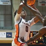 Dorian Hayes. UTSA beat College of Biblical Studies 97-30 in the men's basketball season opener on Wednesday, Nov. 5, 2025, at the Convocation Center. -photo by Joe Alexander