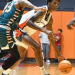 Kaido Rayfield. UTSA beat College of Biblical Studies 97-30 in the men's basketball season opener on Wednesday, Nov. 5, 2025, at the Convocation Center. -photo by Joe Alexander