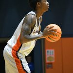 Kaido Rayfield. UTSA beat College of Biblical Studies 97-30 in the men's basketball season opener on Wednesday, Nov. 5, 2025, at the Convocation Center. -photo by Joe Alexander