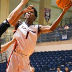 Kaido Rayfield. Southern Illinois Edwardsville (SIUE) beat UTSA 77-60 in men's basketball on Friday, Nov. 7, 2025, at the Convocation Center. - Photo by Joe Alexander