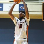 Mo Njie. UTSA beat College of Biblical Studies 97-30 in the men's basketball season opener on Wednesday, Nov. 5, 2025, at the Convocation Center. -photo by Joe Alexander