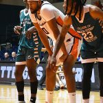 Mo Njie. UTSA beat College of Biblical Studies 97-30 in the men's basketball season opener on Wednesday, Nov. 5, 2025, at the Convocation Center. -photo by Joe Alexander