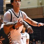 Stanley Borden. UTSA beat College of Biblical Studies 97-30 in the men's basketball season opener on Wednesday, Nov. 5, 2025, at the Convocation Center. -photo by Joe Alexander