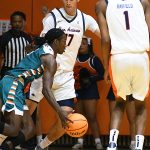 Stanley Borden. UTSA beat College of Biblical Studies 97-30 in the men's basketball season opener on Wednesday, Nov. 5, 2025, at the Convocation Center. -photo by Joe Alexander