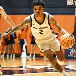 Austin Nunez. UTSA beat College of Biblical Studies 97-30 in the men's basketball season opener on Wednesday, Nov. 5, 2025, at the Convocation Center. -photo by Joe Alexander