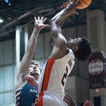 Austin Nunez. UTSA beat College of Biblical Studies 97-30 in the men's basketball season opener on Wednesday, Nov. 5, 2025, at the Convocation Center. -photo by Joe Alexander
