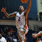 Austin Nunez. UTSA beat College of Biblical Studies 97-30 in the men's basketball season opener on Wednesday, Nov. 5, 2025, at the Convocation Center. -photo by Joe Alexander