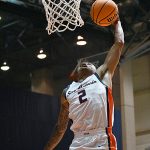 Austin Nunez. UTSA beat College of Biblical Studies 97-30 in the men's basketball season opener on Wednesday, Nov. 5, 2025, at the Convocation Center. -photo by Joe Alexander