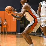 Austin Nunez. UTSA beat College of Biblical Studies 97-30 in the men's basketball season opener on Wednesday, Nov. 5, 2025, at the Convocation Center. -photo by Joe Alexander