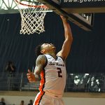 Austin Nunez. Southern Illinois Edwardsville (SIUE) beat UTSA 77-60 in men's basketball on Friday, Nov. 7, 2025, at the Convocation Center. - Photo by Joe Alexander