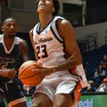 Matheo Coffi. UTSA beat College of Biblical Studies 97-30 in the men's basketball season opener on Wednesday, Nov. 5, 2025, at the Convocation Center. - photo by Joe Alexander