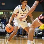 Matheo Coffi. Southern Illinois Edwardsville (SIUE) beat UTSA 77-60 in men's basketball on Friday, Nov. 7, 2025, at the Convocation Center. - Photo by Joe Alexander