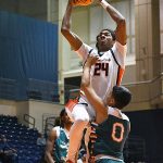 Baboucarr Njie. UTSA beat College of Biblical Studies 97-30 in the men's basketball season opener on Wednesday, Nov. 5, 2025, at the Convocation Center. -photo by Joe Alexander