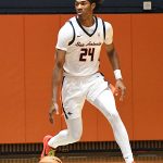 Baboucarr Njie. UTSA beat College of Biblical Studies 97-30 in the men's basketball season opener on Wednesday, Nov. 5, 2025, at the Convocation Center. -photo by Joe Alexander