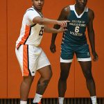Jackson Fazande. UTSA beat College of Biblical Studies 97-30 in the men's basketball season opener on Wednesday, Nov. 5, 2025, at the Convocation Center. -photo by Joe Alexander