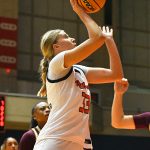 Emilia Dannebauer. UTSA women's basketball beat Texas State 64-41 on Thursday, Nov. 13, 2025, at the Convocation Center. - Photo by Joe Alexander