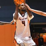 Brent Moss. UTSA beat College of Biblical Studies 97-30 in the men's basketball season opener on Wednesday, Nov. 5, 2025, at the Convocation Center. -photo by Joe Alexander