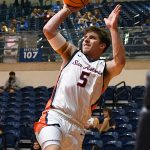 Pierce Spencer. Southern Illinois Edwardsville (SIUE) beat UTSA 77-60 in men's basketball on Friday, Nov. 7, 2025, at the Convocation Center. - Photo by Joe Alexander