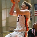 Pierce Spencer. Southern Illinois Edwardsville (SIUE) beat UTSA 77-60 in men's basketball on Friday, Nov. 7, 2025, at the Convocation Center. - Photo by Joe Alexander