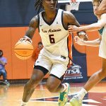 Macaleab Rich. UTSA beat College of Biblical Studies 97-30 in the men's basketball season opener on Wednesday, Nov. 5, 2025, at the Convocation Center. -photo by Joe Alexander