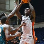 Macaleab Rich. UTSA beat College of Biblical Studies 97-30 in the men's basketball season opener on Wednesday, Nov. 5, 2025, at the Convocation Center. -photo by Joe Alexander