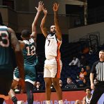Jamir Simpson. UTSA beat College of Biblical Studies 97-30 in the men's basketball season opener on Wednesday, Nov. 5, 2025, at the Convocation Center. -photo by Joe Alexander