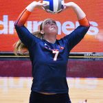 Makenna Wiepert. UTSA volleyball lost to North Texas 3-0 on Sunday, Nov. 2, 2025, at the Convocation Center. - photo by Joe Alexander