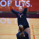 Makenna Wiepert. UTSA volleyball lost to North Texas 3-0 on Sunday, Nov. 2, 2025, at the Convocation Center. - photo by Joe Alexander