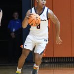 LJ Brown. UTSA beat College of Biblical Studies 97-30 in the men's basketball season opener on Wednesday, Nov. 5, 2025, at the Convocation Center. -photo by Joe Alexander