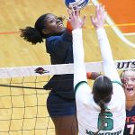 Gigi Mason. UTSA volleyball lost to North Texas 3-0 on Sunday, Nov. 2, 2025, at the Convocation Center. - photo by Joe Alexander