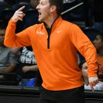 Austin Claunch. Southern Illinois Edwardsville (SIUE) beat UTSA 77-60 in men's basketball on Friday, Nov. 7, 2025, at the Convocation Center. - Photo by Joe Alexander