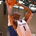 Kaidon Rayfield. UTSA men's basketball lost to South Alabama 82-58 on Sunday, Nov. 30, 2025, at the Convocation Center. - photo by Joe Alexander